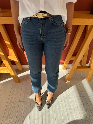 Orjinal Marka , Kesik Paça , Blue Jean Pantolon