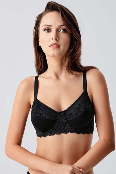 Mısırlı New Bra C Cup Siyah Toparlayıcı Sütyen