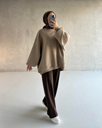 CİTY BASİC SWEAT Bej