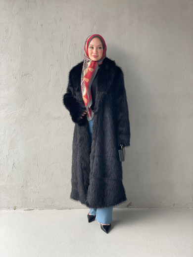 PREMİUM SUNİ KÜRK Siyah