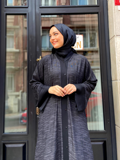 Pamuk Abaya Siyah