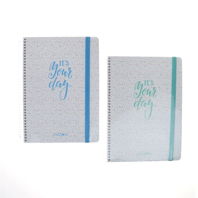 120 Yaprak Kareli Defter Sert Kapak 17x24