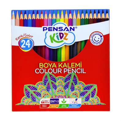 24 Renk Boya Kalemi