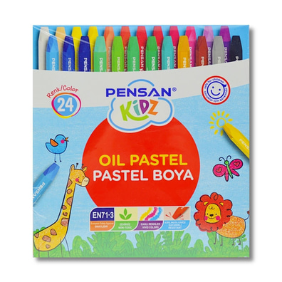 24 Renk Pastel Boya