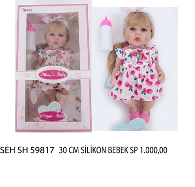 Aksesuralı Yeni Doğmuş 30 Cm Yüksek Gerçeklikte Yumuşak Oyuncak Bebek Sh59818