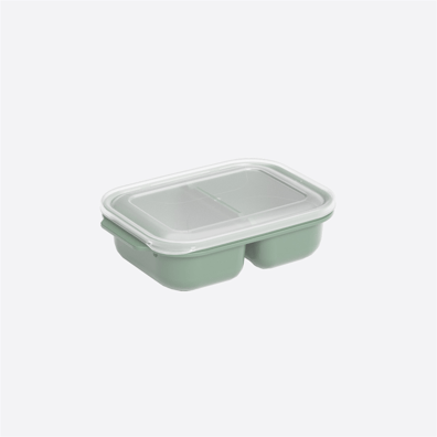 Dünya Plastik 2*600 Ml 2 Bölme Dikdörtgen Saklama Kabı 31225