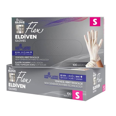 Flex Eldiven Beyaz S