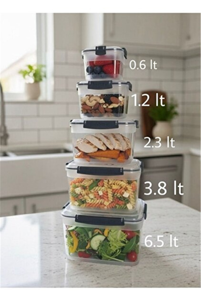 Freshlife Classy Contalı Dikdörtgen Derin Saklama 6,5 Lt D-463