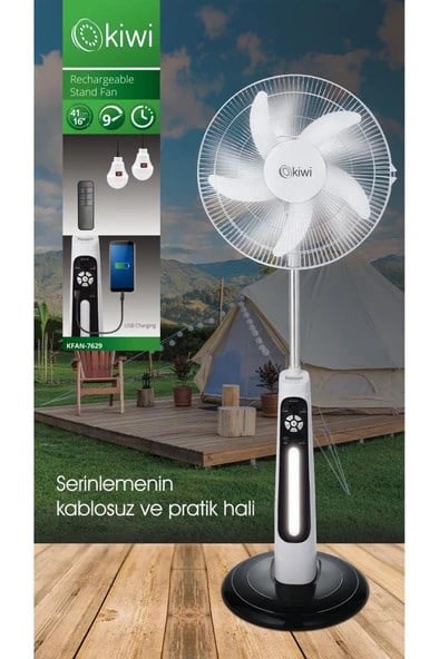 Kiwi Ayaklı Vantilatör Kfan-7418