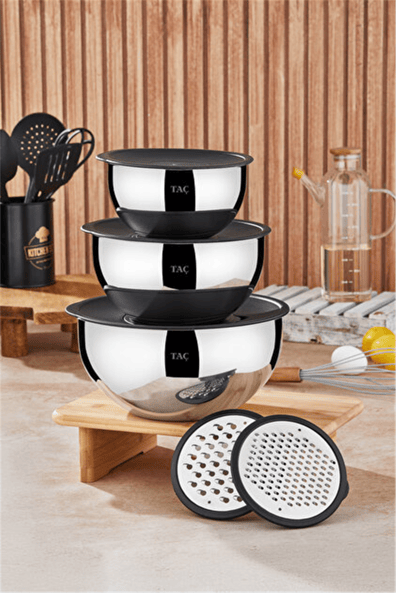 Taç Mixmaster 9 Parça Rendeli Karıştırma Ve Saklama Kabı Tac-6373