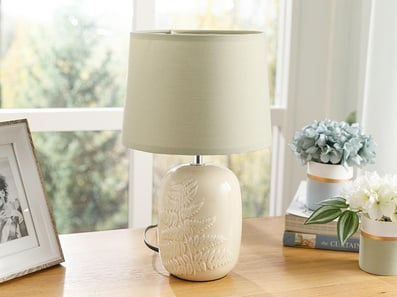 Lavender Table Lamp 17x17x31 cm Beige