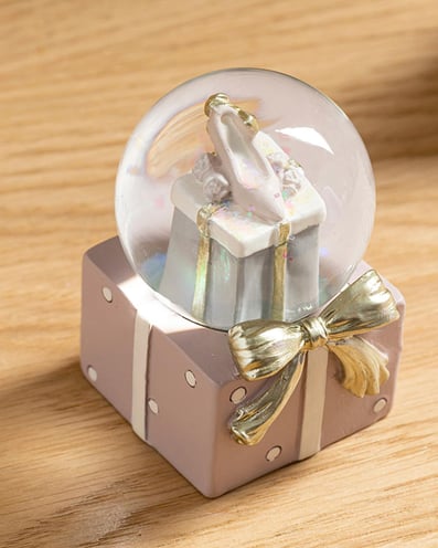 Shoes Snow Globe 4,5x4,5x7 cm Pink-Gray