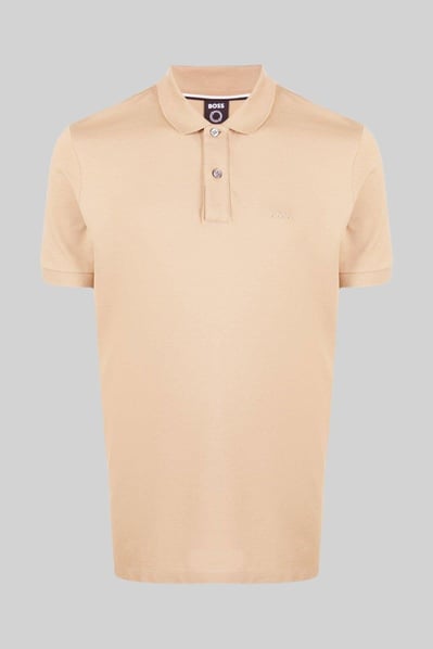 Boss Regular Fit Pallas Polo Yaka T-Shirt Bej 260