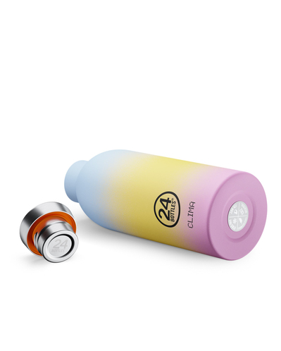 24Bottles Clima Bottle Aurora Paslanmaz Çelik Termos 500 ml Sarı - Mavi - Pembe
