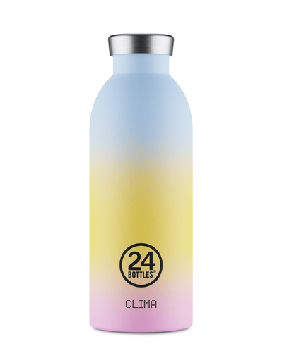 24Bottles Clima Bottle Aurora Paslanmaz Çelik Termos 500 ml Sarı - Mavi - Pembe