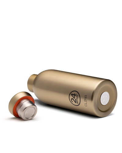 24Bottles Clima Bottle Sparkling Gold Paslanmaz Çelik Termos 500 ml Altın