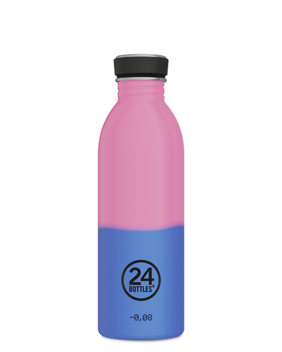 24Bottles Urban Bottle REactive Pink/Blue Paslanmaz Çelik Renk Değiştiren Su Şişesi 500 ml Pembe -