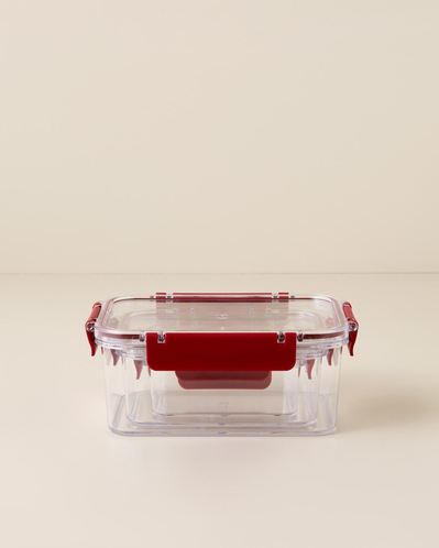 Ador Plastik 3lü Saklama Kabı 375-800-1700 ml Bordo