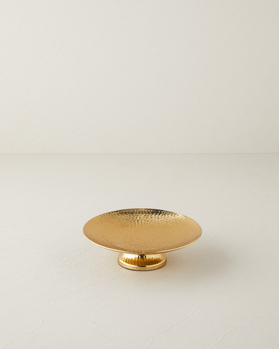 Adora Metal Dekoratif Tepsi 20x20x5,5 cm Gold