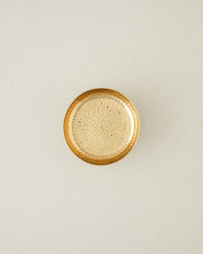 Adora Metal Dekoratif Tepsi 14x14x6,5 cm Gold