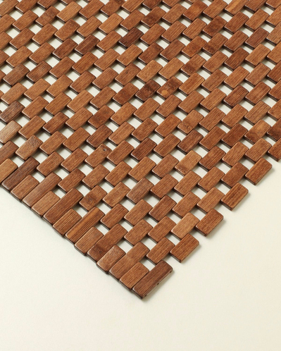 Aluna Bambu Duş Kaydırmazı 70x130 cm Kahve