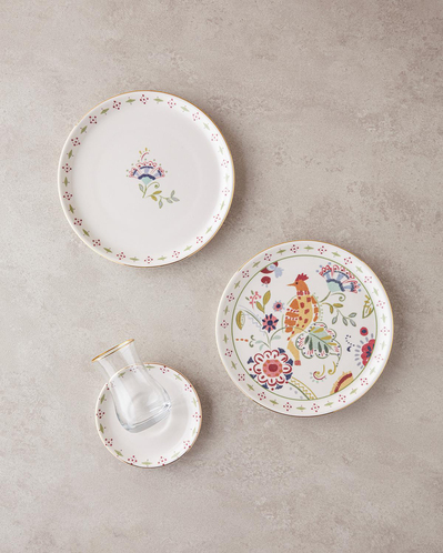 Angelo Seramik Pasta Seti 18 Parça 6 Kişilik Renkli