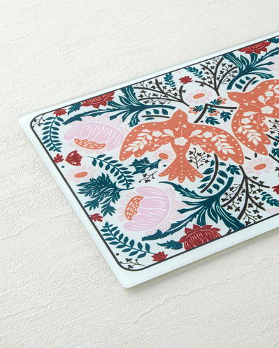 Animal Wild Cam Kesme Tahtası 20x30 cm Pembe