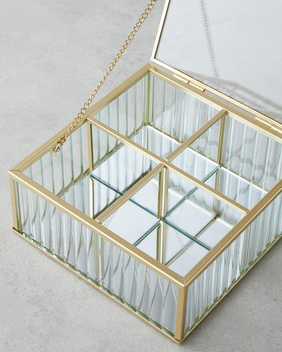 Anissa Takı Kutusu 16x16x6 cm Gold