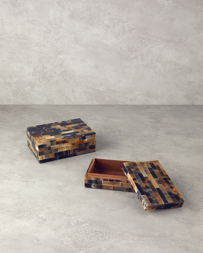 Antique Boho Dekoratif Kutu 18x12,5x6,25 cm Siyah