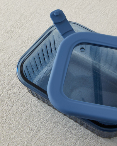 Aqua Cam Saklama Kabı 370 ml Lacivert