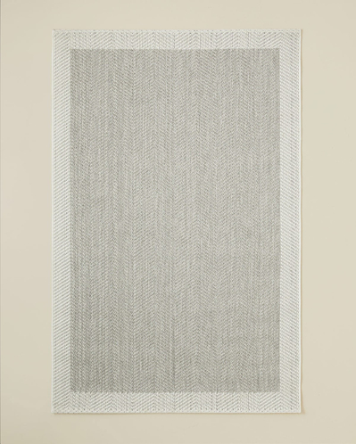 Arlo Halı 100x200 cm Gri-Beyaz