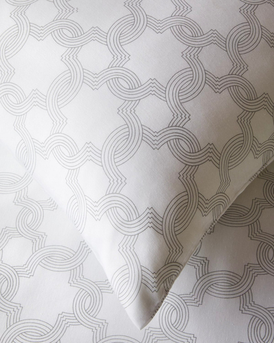 Aura Loop Kolay Ütülenir Çift Kişilik Çarşaflı Nevresim Takımı 200x220 cm Gri