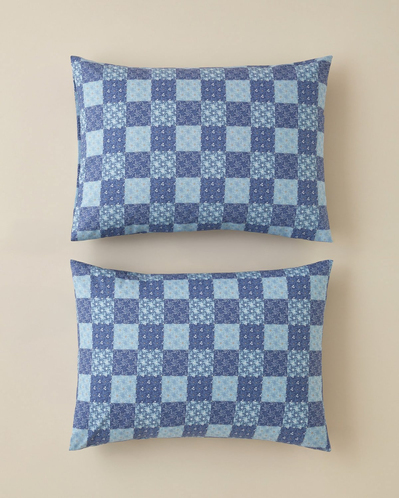 Azule Kolay Ütülenir 2li Yastık Kılıfı 50x70 cm Mavi