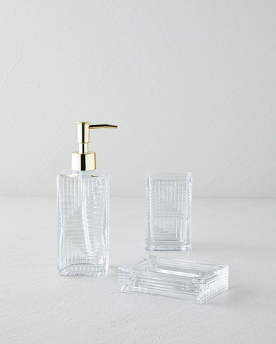 Barton 3lü Banyo Seti 14,5 cm Şeffaf