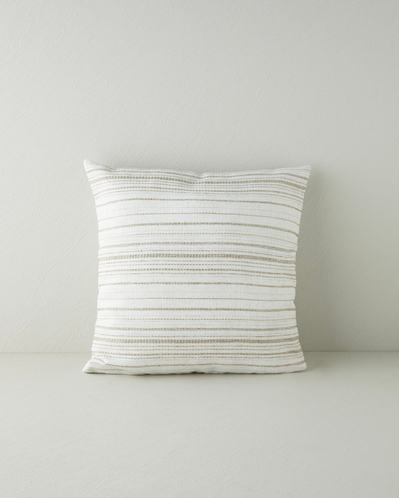 Basic Line Dolgulu Kırlent 45x45 cm Bej