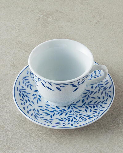 Blatt Porselen Kahve Fincan Takımı 4 Parça 2 Kişilik Lacivert