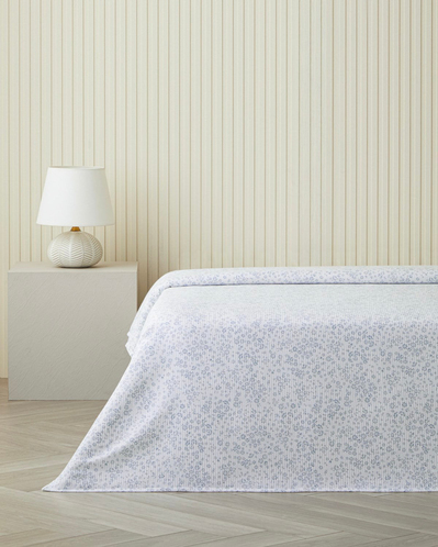 Bloomlet Çift Kişilik Pike 200x220 cm Mavi