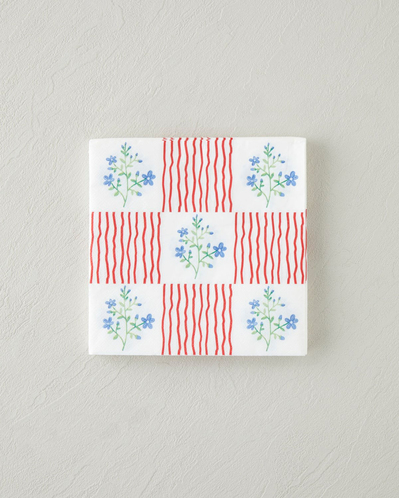Bloomlet Kağıt 20li Kağıt Peçete 33x33 cm Kırmızı - Mavi