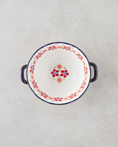 Botanic Stoneware Kase 26 cm Renkli