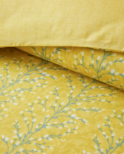 Branchmist Kolay Ütülenir Çift Kişilik Nevresim Seti 200x220 cm Sarı