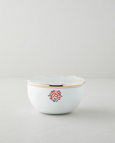 Bright Parade Emaye 2li Saklama Kabı 0,75 x 1,20 L Kırmızı - Beyaz