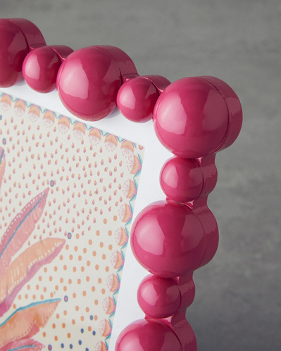 Bubble Dekoratif Çerçeve Fuşya