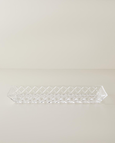 Cage Cam Kayık Tabak 39,5x15,5 cm Şeffaf