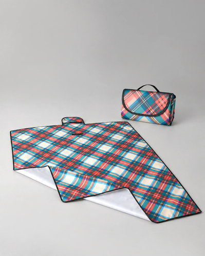 Camille Plaid Piknik Örtüsü 150x180 cm Koyu Yeşil