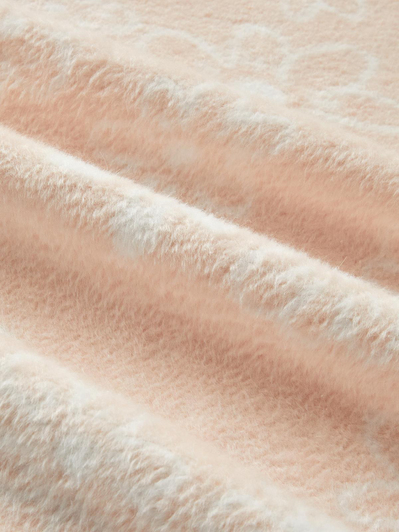 Charming Garden Pamuklu Bebe Battaniye 100x120 cm Pudra