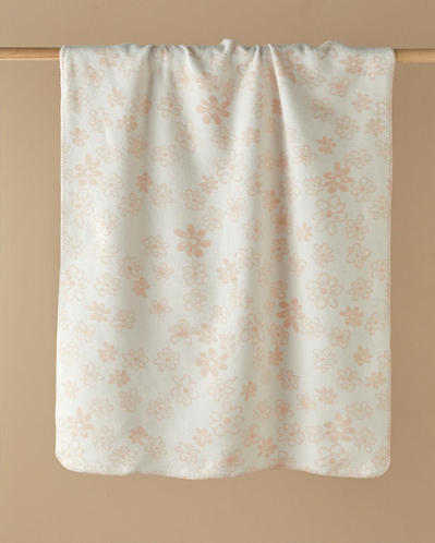 Charming Garden Pamuklu Bebe Battaniye 100x120 cm Pudra