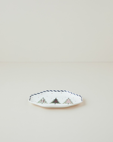 Cheery New Bone Kayık Tabak 21,5 cm Kırmızı - Yeşil