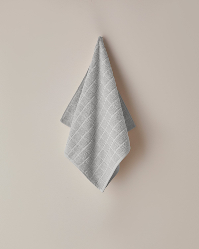 Chequer %100 Pamuk Yüz Havlusu 50x80 cm Gri