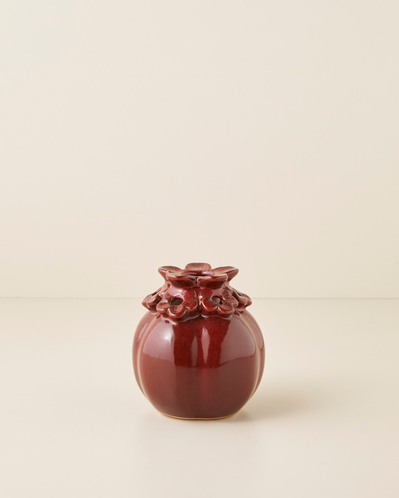 Chloe Seramik Vazo 17,5 cm Bordo