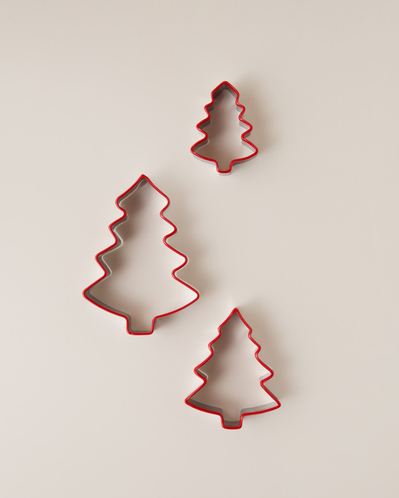 Christmas New Silikon 4 Parça Servis Gereci 22,7x13 cm Kırmızı - Yeşil